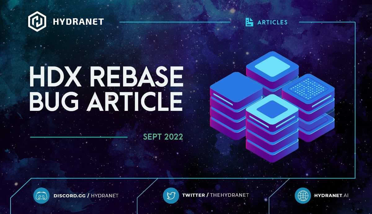 With the current work on the ATLAS release and new HDX Tokenomics, we have been time and resource constrained in communicating the exact background and details of the HDX staking / rebase issue that we were notified of on July 5th 2022. 